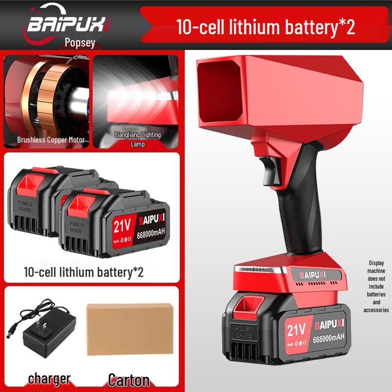 BAIPUXI Cordless Lithium Blower CN plug (adapter included)