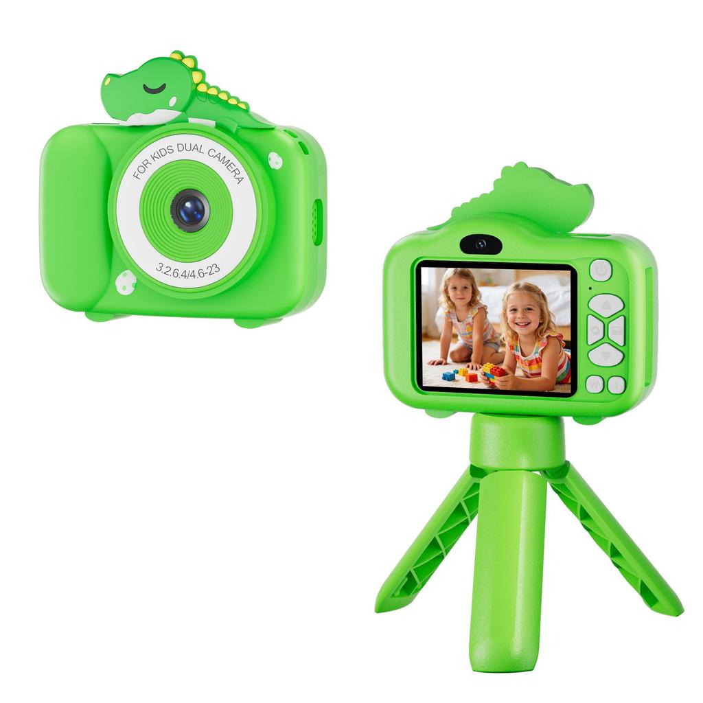 New Anti-Shake Children's Dual Camera with Stand - HD Beauty Mode, Perfect Baby Gift