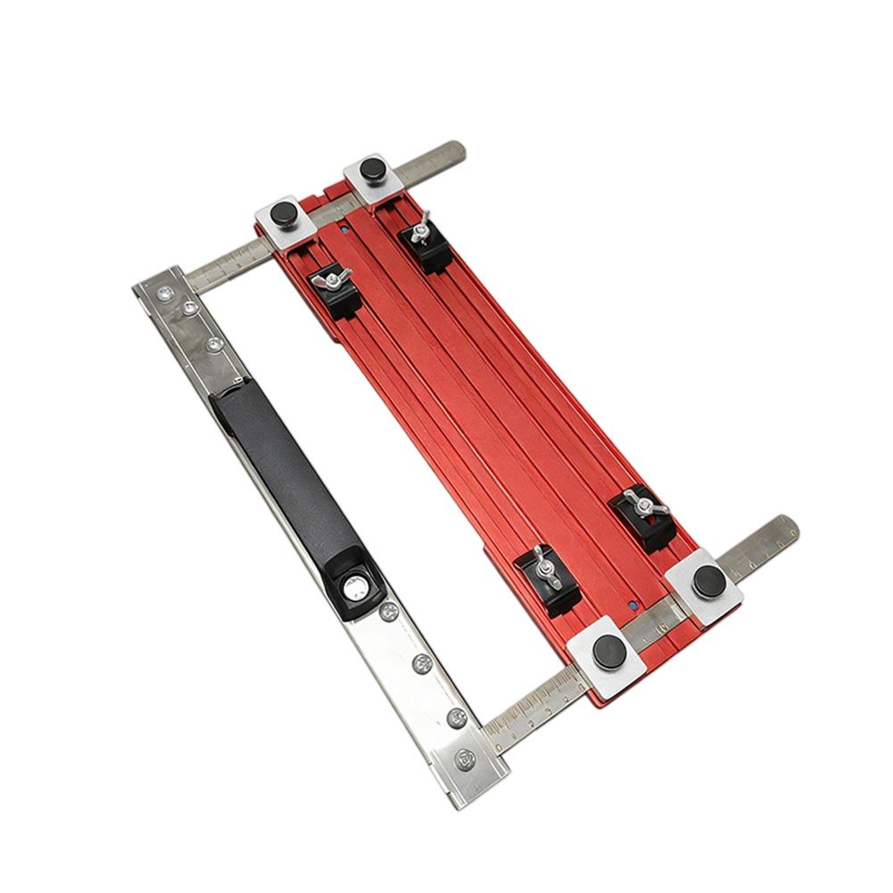 Woodworking Projects Red Cutting Guide Rail Track Saw Guide Fits Various Board Widths Millimeter-precision Scale