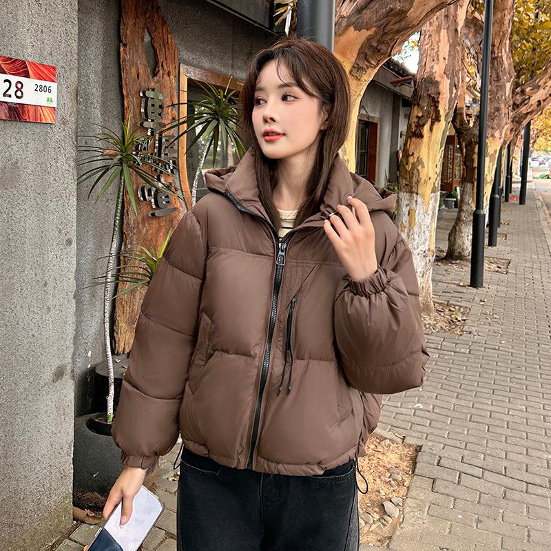 Hooded Warm Down Cotton Jacket Women's 2025 Short Thickened Winter Padded Jacket Student Jacket Korean Loose Bread Jacket