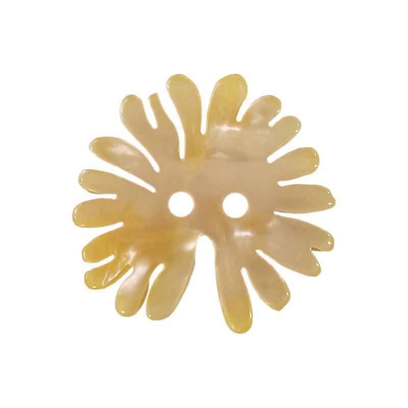 5Pcs Two-Eyed Daisy Resin Buttons Children'S Jacket Sweater Buttons Men'S And Women'S Cotton-Padded Sweater Decorative Buttons