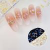 12 Grids/Box Sparkle Mini Resin Aurora Ice Translucent Cognac Mix Shapes Sharp Nail Art  Decor Manicure Charms