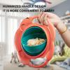 360-Degree Rotating Bowl - Spill-Proof, Anti-Scald Feeding Dish with Lid & Handles - Perfect for Youngsters & Youngsters - Ideal Christmas