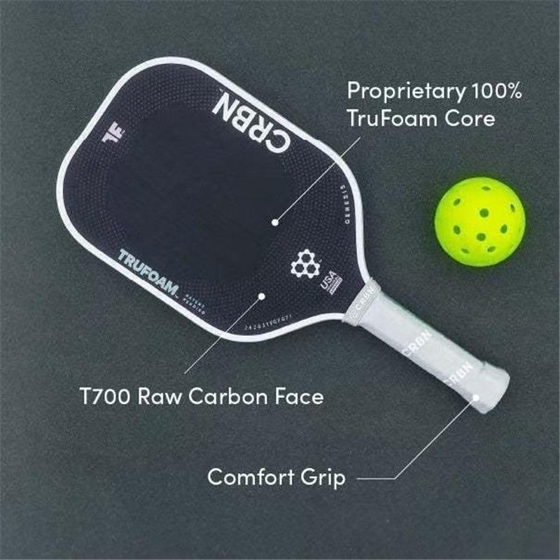 T700 Carbon Fiber Pickleball Paddle 16mm Full Thermoformed Solid Foam Core Balanced Power Control Tournament Racket