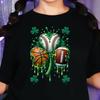 Sports Shamrock T-Shirt, Baseball Basketball Football Graphic Tee