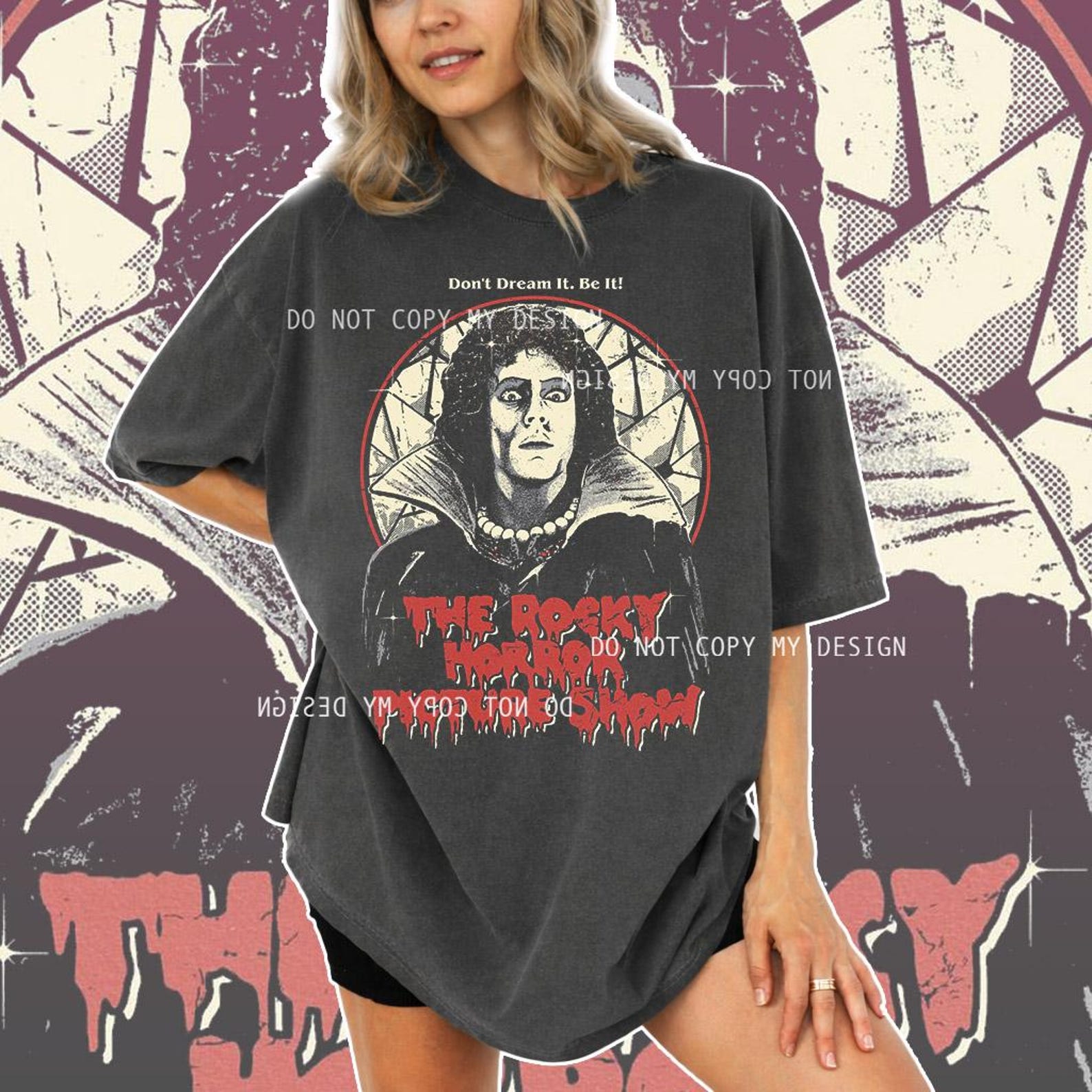 Rocky Horror Picture Show Shirt, Dr Frank N Furter Tee, Don’t Dream It Be It Shirt, Vintage Horror Movie T-Shirt, Gothic Halloween Tee S