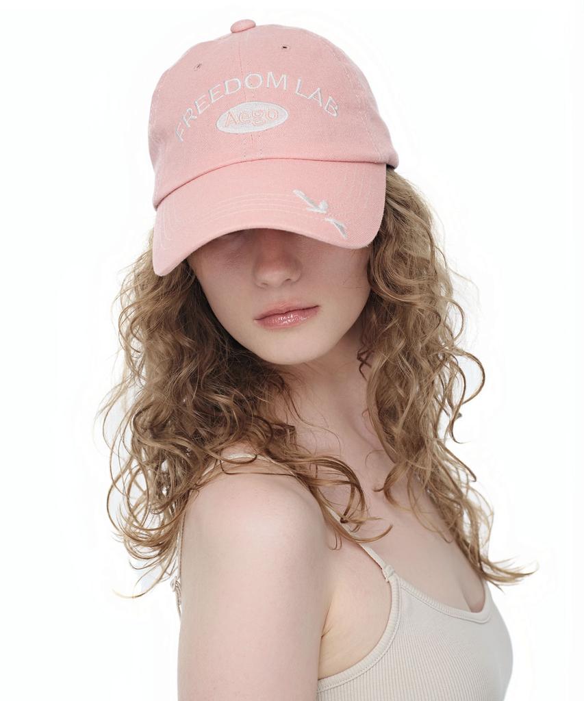 AEGO FREEDOM LAB Signature Logo Cap_Peach Pink