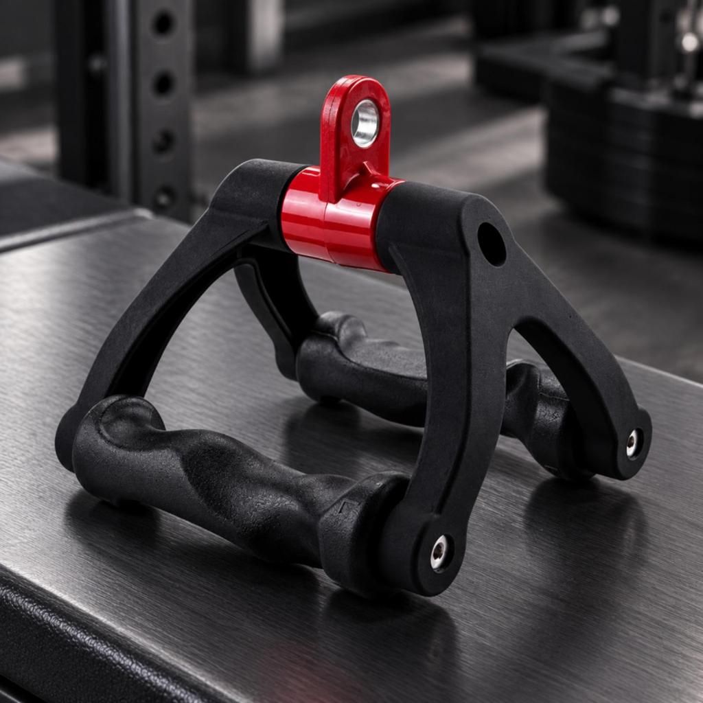 VShaped Lat Pulldown Handle Textured Grip and Row Wide Compatibility for Back
