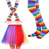 Fargerikt Regnbue Tutu Skjørt Pride Dag Fest Kostyme Tilbehørsett Festartikler