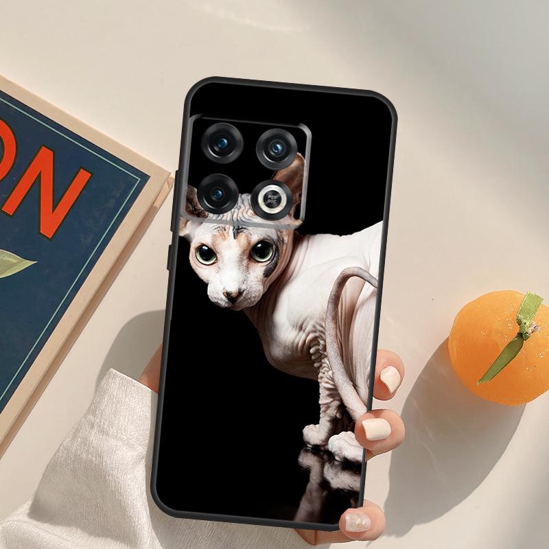 Sphynx Cat Case For OnePlus Nord 5 CE 2 3 4 Lite N20 N30 OnePlus 15 13 12 11 13T 10T 10R 12R 13R Cover