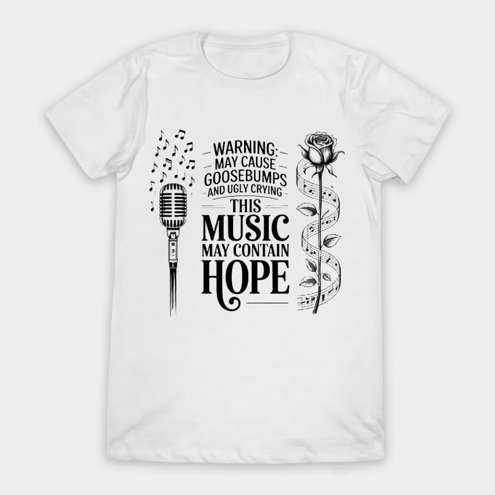 

RAYE 2026 Album THIS MUSIC MAY CONTAIN HOPE Unisexs graphic TShirt Unisex ONeck Cotton Short Sleeve Y2k Popular Oversized Tee 4XL