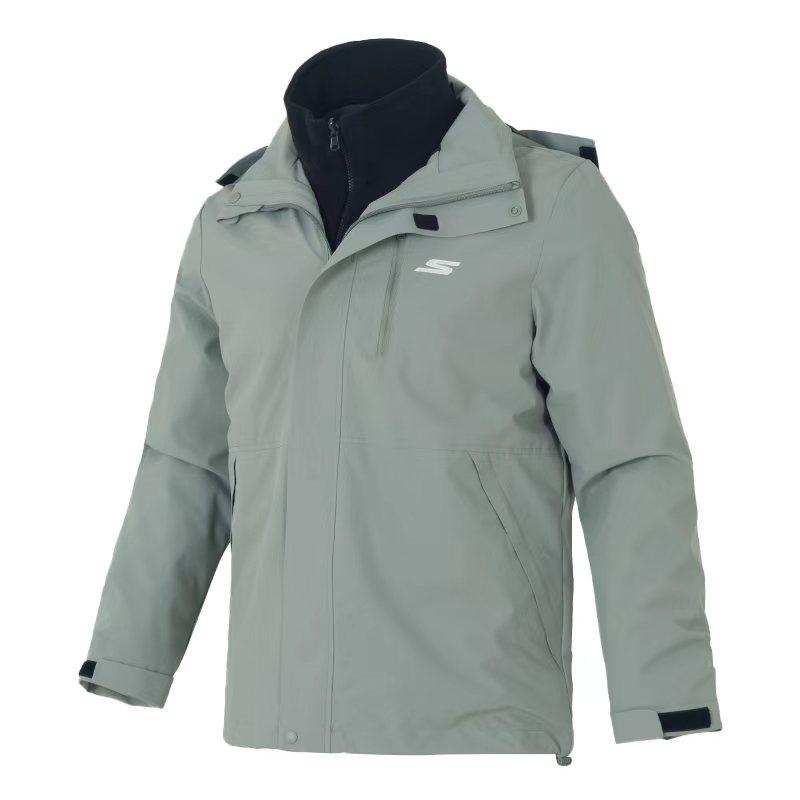 Skechers Golf Series 3 In 1 Detachable Outdoor Casual Sports Warm Windproof Fleece Lined Hooded Jacket Unisex Jacket P425U074 XL