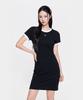 Emelbi Women'S Basic Ringer Dress Ny (Black)