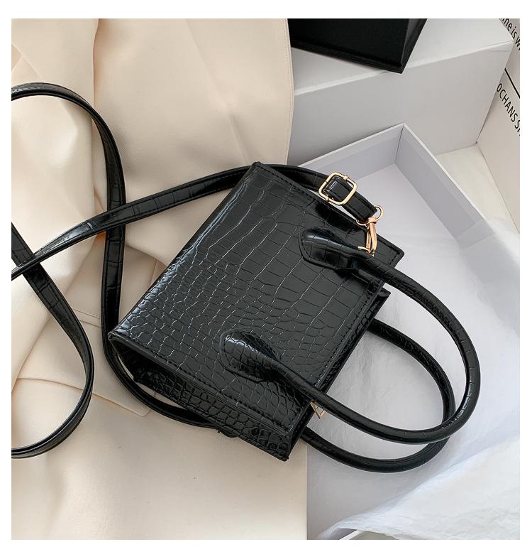 SCIONE Female Bag Small Square Bag Simple Wild Atmosphere Single Shoulder Messenger Bag Net Red Handbag