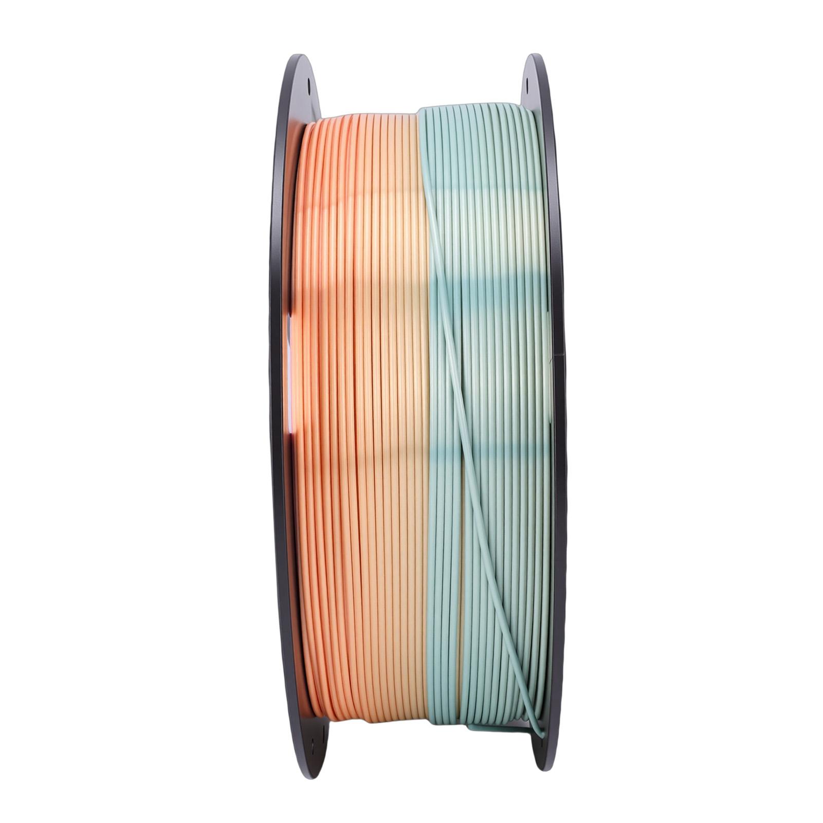 

PLA Filament Fit for Bambu Lab 3D Printer Multicolor Gradient Silky 1.75mm 1KG Printing Supplies Type 1
