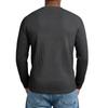 Men's Solid Color V-Neck Long-Sleeved Top Men's Sports Plus Size Casual V-Neck Top
