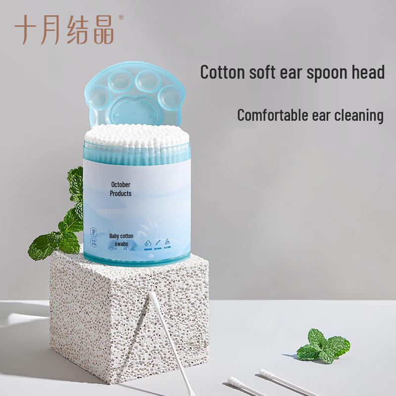 

Baby & Pregnant-Friendly Double-Headed Cotton Swabs with Ear Spoon