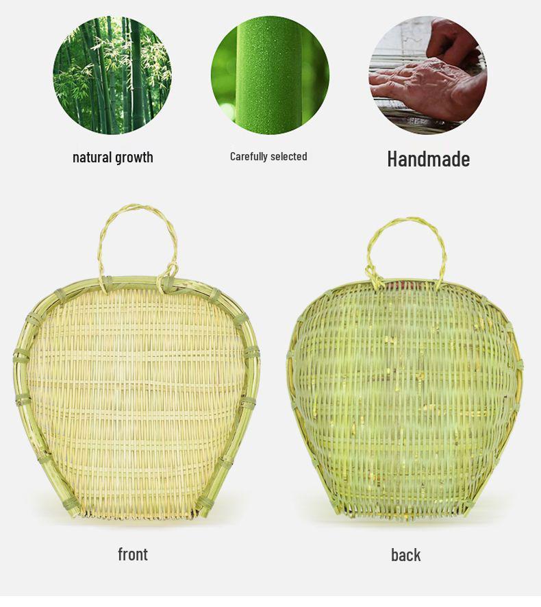 Bamboo Vegetable Washing Basket and Colander Set