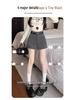 2025 New Korean Style Women's High Waist White Summer Shorts, Slimming Wide Leg Casual Pants
