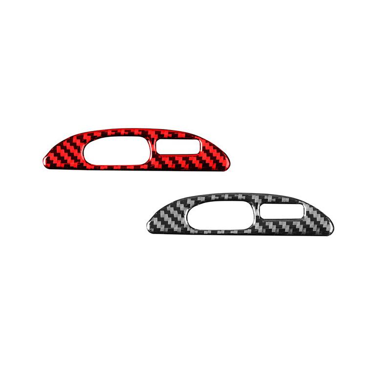 For Ford Mustang 2001-2004 Carbon Fiber Auto Clock Panel Frame Trim Frame Modification Decoration Sticker Interior Accessories