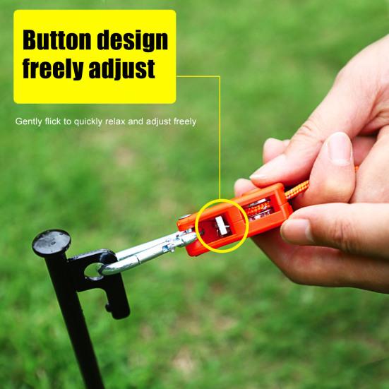 Roller Rope Tensioner with 300CM Cord Heavy Duty Outdoor Backpacking Hiking Boating Camping Guyline Rope Adjuster Tightener