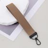 Personalized Solid Color Woven Ribbon Keychain with Tassel - Perfect for School Bags and Backpacks.