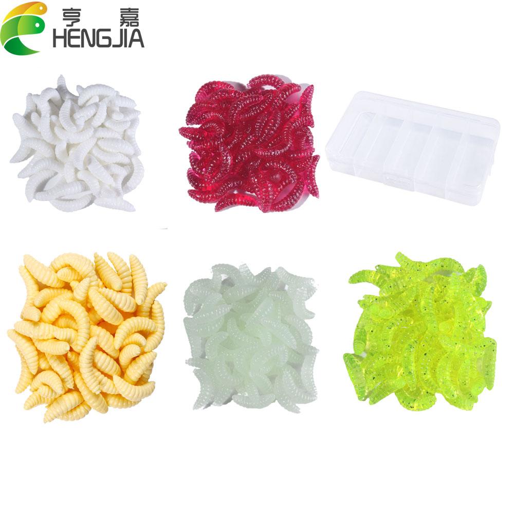 

250 шт./кор. 2 см, приманка для плавания, личинка, мягкая приманка, приманка с запахом червей, светящиеся креветки, рыболовные приманки, силиконовые приманки для червей