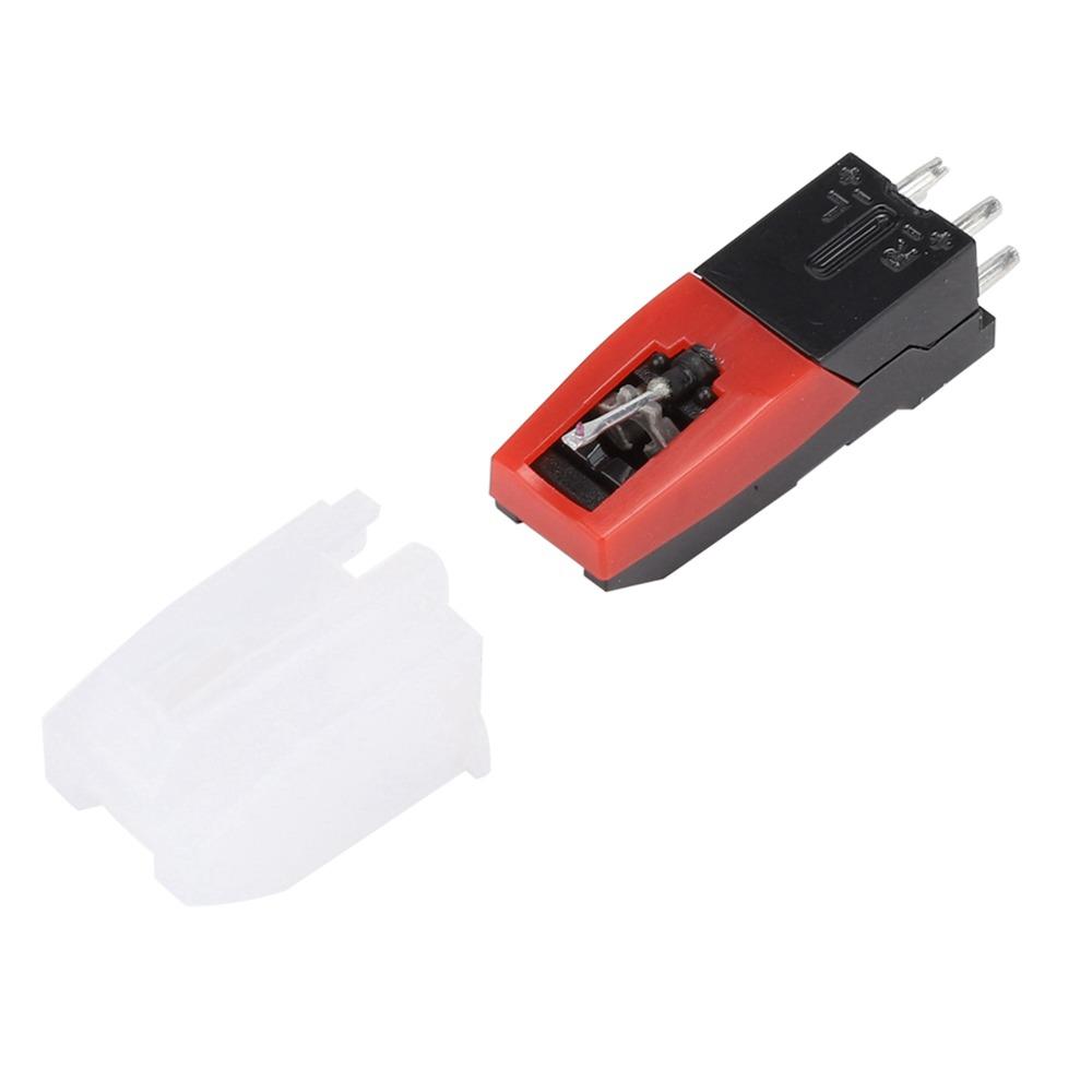 with White Plastic Case Dual Needle Stereo Stylus Phonograph Cartridge Record Player Accessory