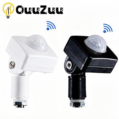 85-265V IP65 bevegelsessensor Justerbar PIR-bryter Ultratynt LED-flomlys PIR Vanntett utendørs bevegelsessensordetektor
