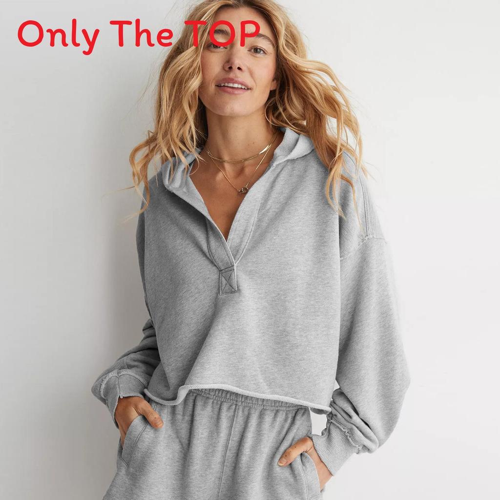 Modern Loose Hoodie Sweater For Women With Raglan Sleeves And Hoodie Design For Streetwear Style