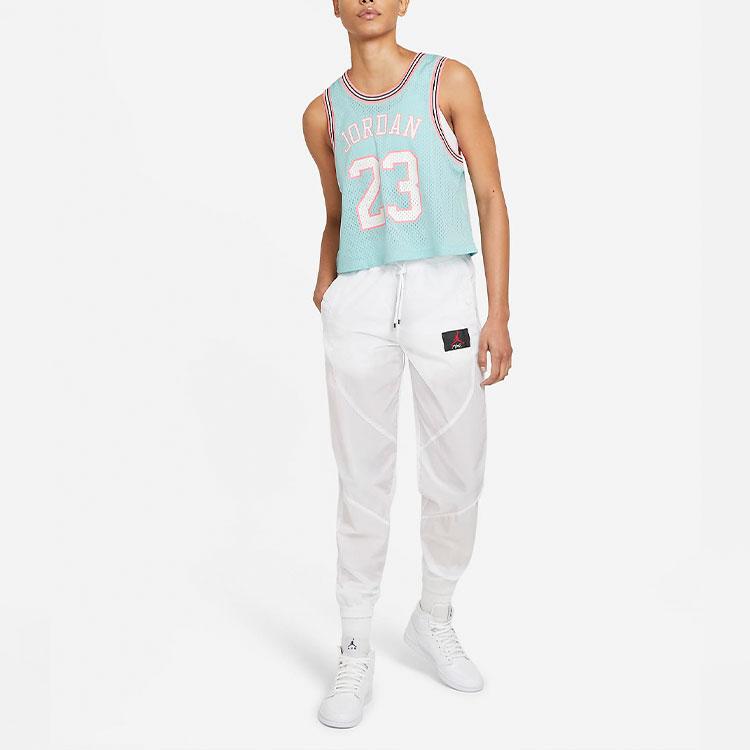 Jordan Essential Knit Mesh Breathable Basketball Jersey Women Jerseys Light-Rain-Green DD0286-382