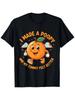 Funny Poop Joke TShirt with I Made a Poopy and My Tummy Felt Better Saying  Cute Crying Poop Design  Soft Round Neck Short