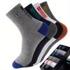Lot de 10 paires de chaussettes de sport pour homme, 100 % polyester, respirantes et résistantes aux odeurs, en tricot, absorbant la transpiration, désodorisantes, pour le travail et le fitness en plein air
