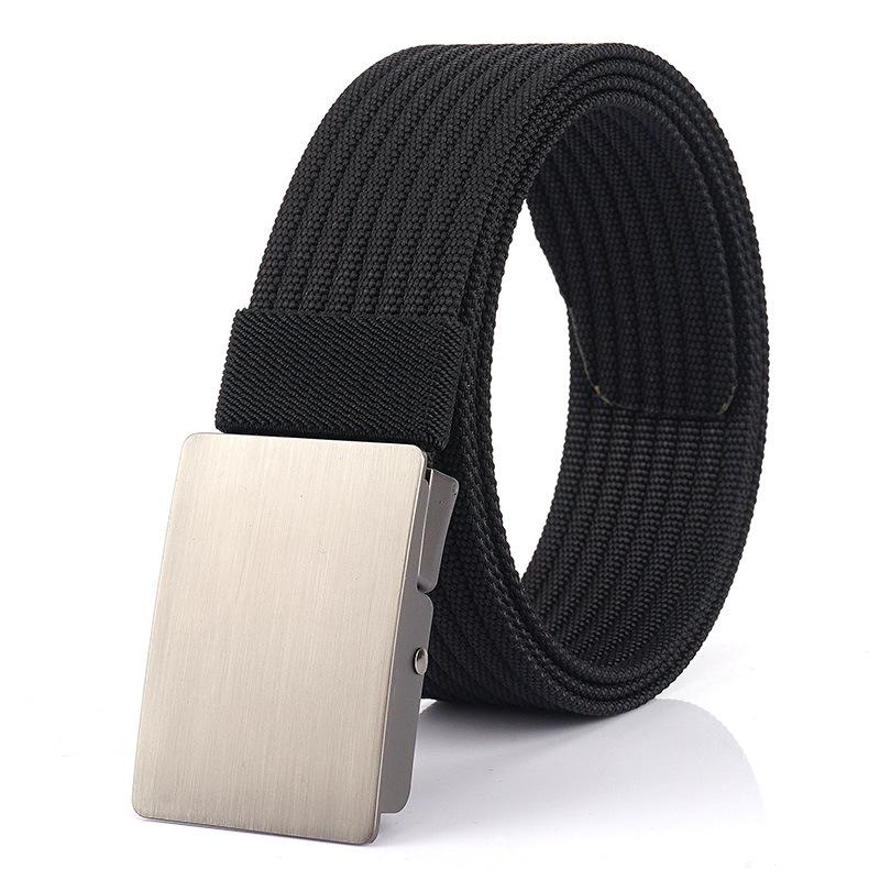Men's Versatile Canvas Belt - Quick-Drying, Breathable Nylon, Ideal for Casual and Jeans Styles