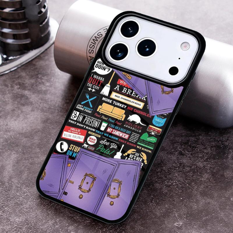 Friends TV Show Series funny Phone Case for iPhone 17 16 15 Pro Max Air 14 13 12 11 Plus Shockproof Cover