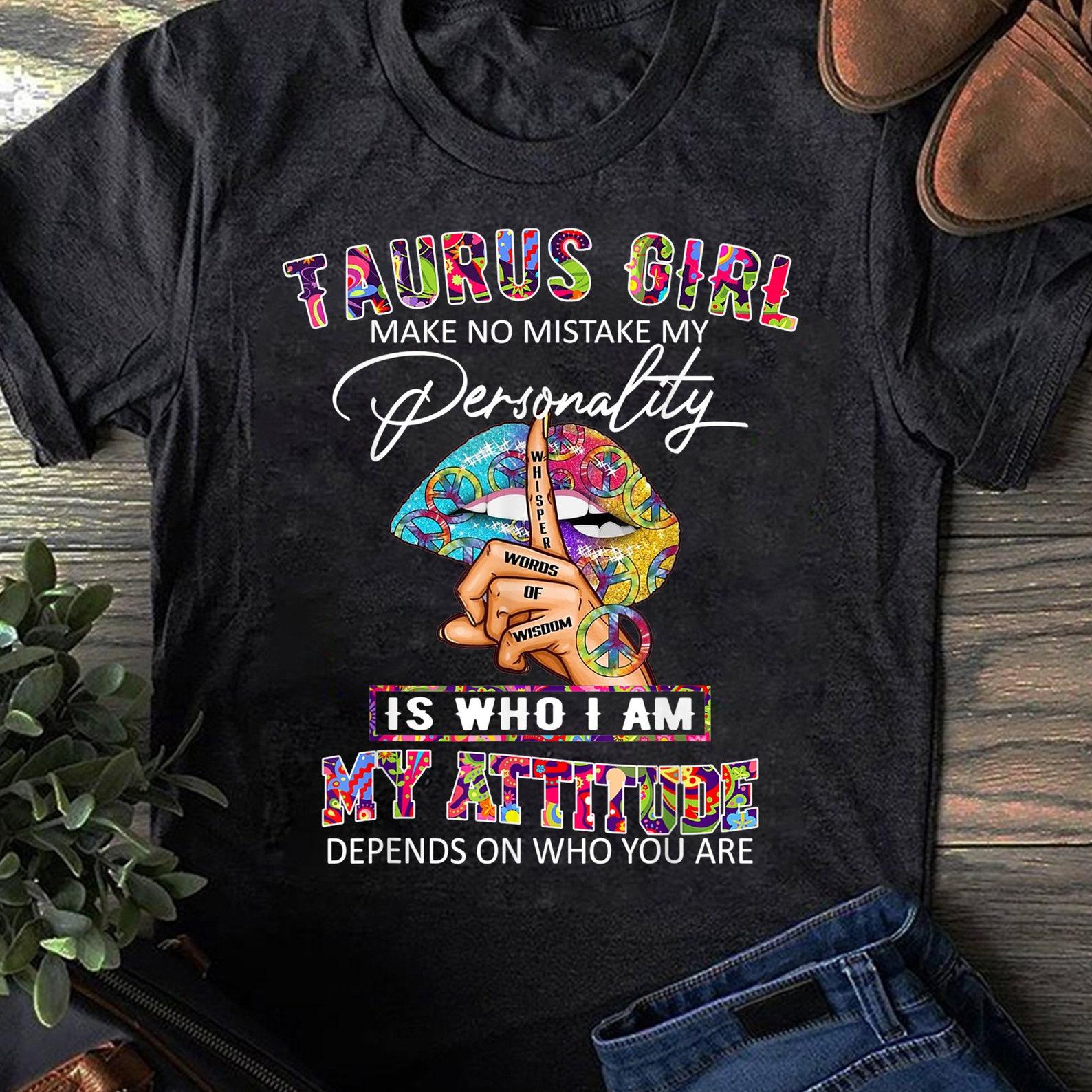 Hippie Peace Girl - Taurus Girl Birthday, Taurus Birthday T-Shirt - Hippie Shirt, Hippie Soul Shirt, Peace Shirt, Hippie. 2XL