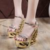 New Sandals Fashion Designer Versatile Women's Shoes Sexy Unique Retro High Heels Luxury Elegant Exquisite High Heels Sandals