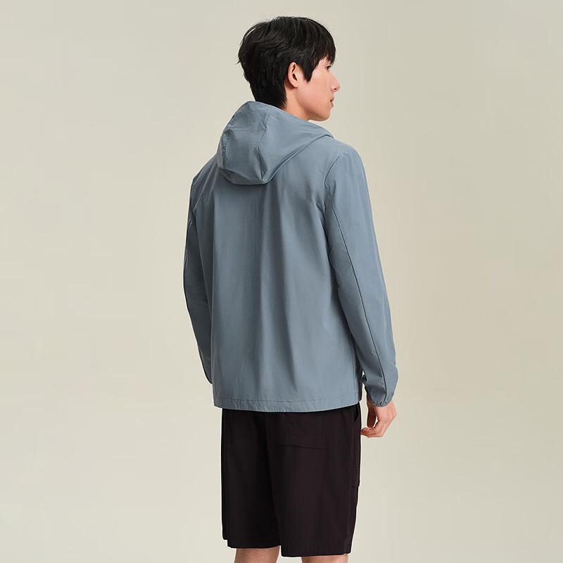 HLA Men's Lightweight Hooded Sun Protection Jacket