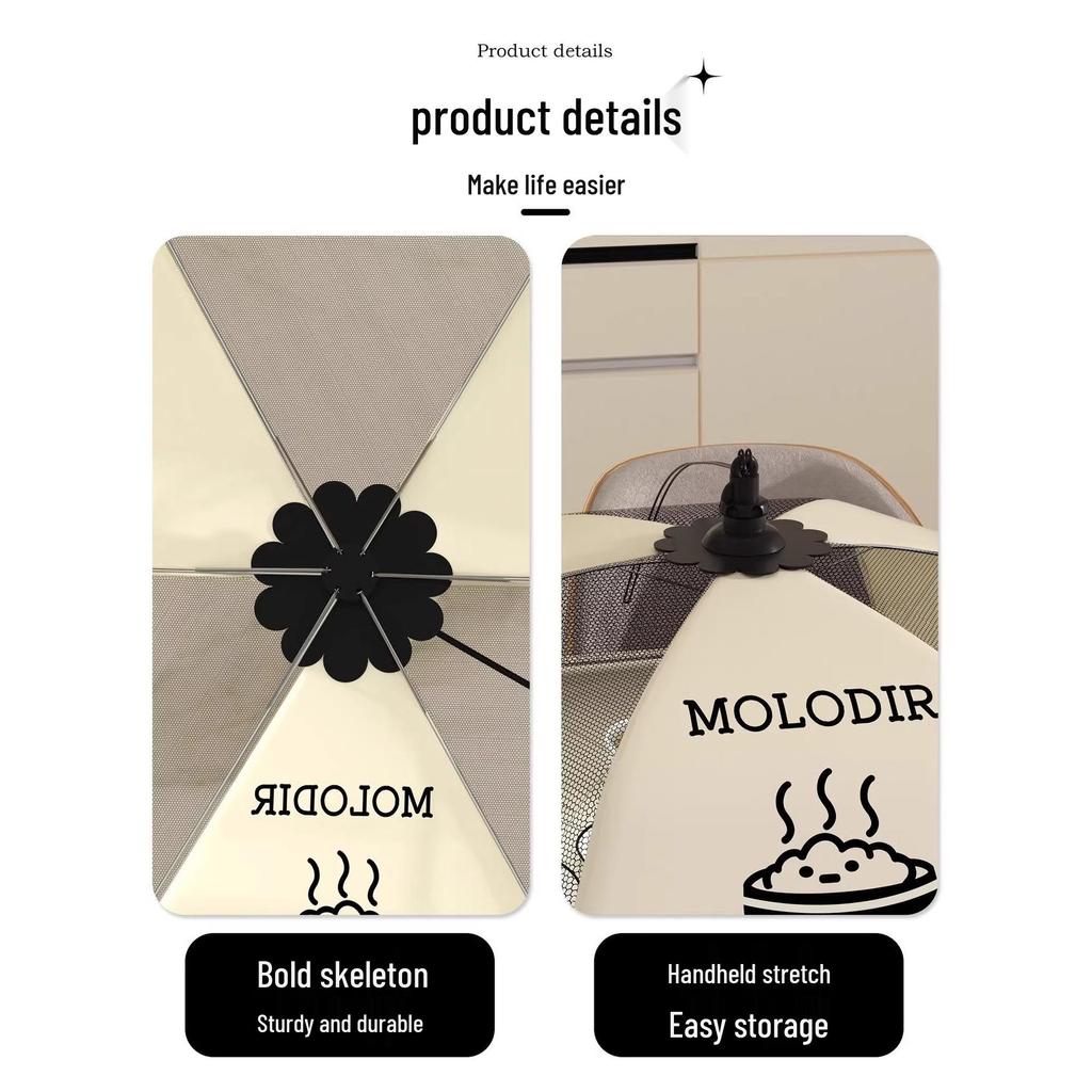 Foldable Fly-Proof Mesh Food Cover for Leftovers