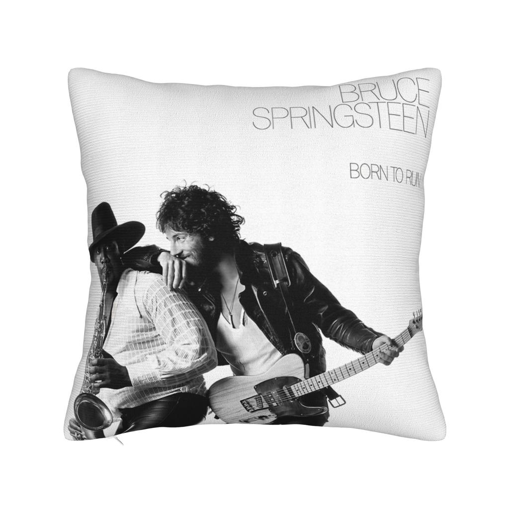 Bruce The E Street Band Springsteen Square Pillow Cases Rock USA 80s Cushion Cover Custom Decorative Pillowcase for Sofa 45x45cm