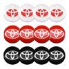 4pcs 56+60mm Car Styling Wheel Hub Center Caps Rim Cover Badge Emblem Stickers For Toyota Corolla Yaris CHR Rav4 Auris Avensis