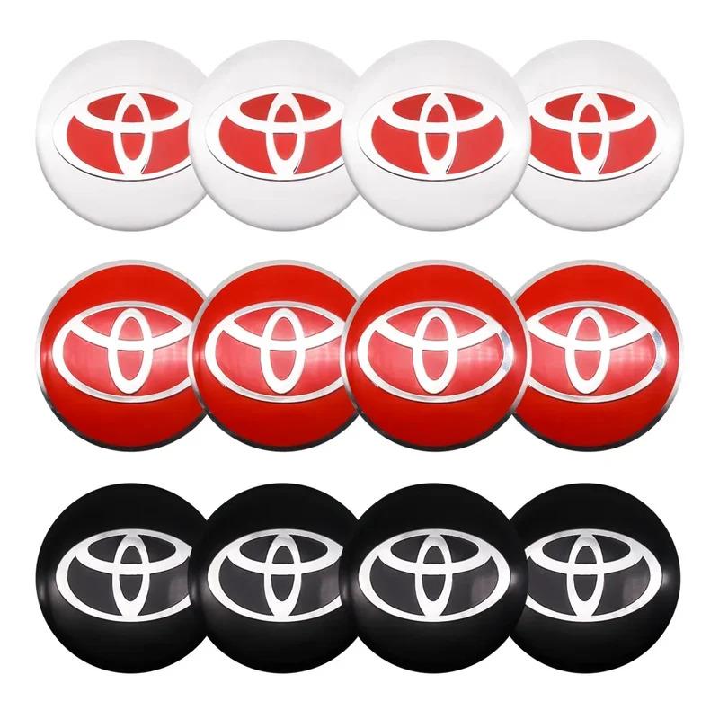 4pcs 56+60mm Car Styling Wheel Hub Center Caps Rim Cover Badge Emblem Stickers For Toyota Corolla Yaris CHR Rav4 Auris Avensis
