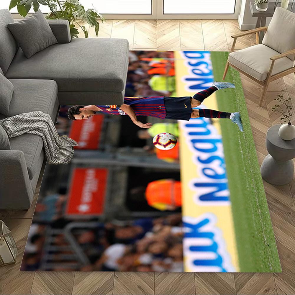 Karim Benzema's Flight Carpet Design for Balcony Hallway Playrooms Entryway Anti-slip Rug Decorate Offices Best for Christmas
