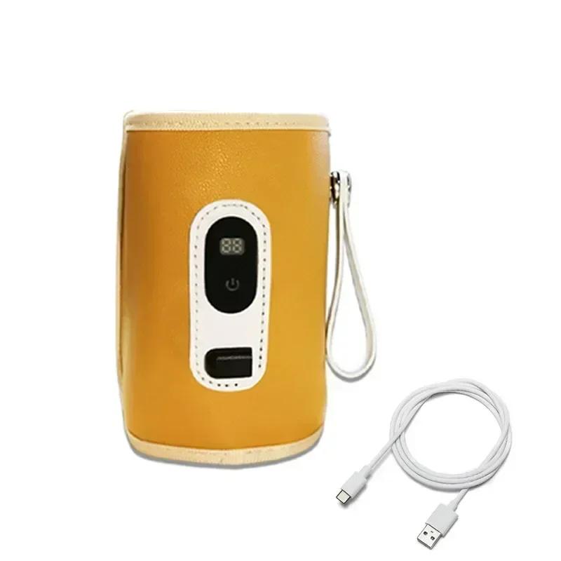 USB Milk Water Warmer Travel Stroller Insulated Bag Nursing Bottle Heater Portable Bottle Feeding Warmer for Traveling