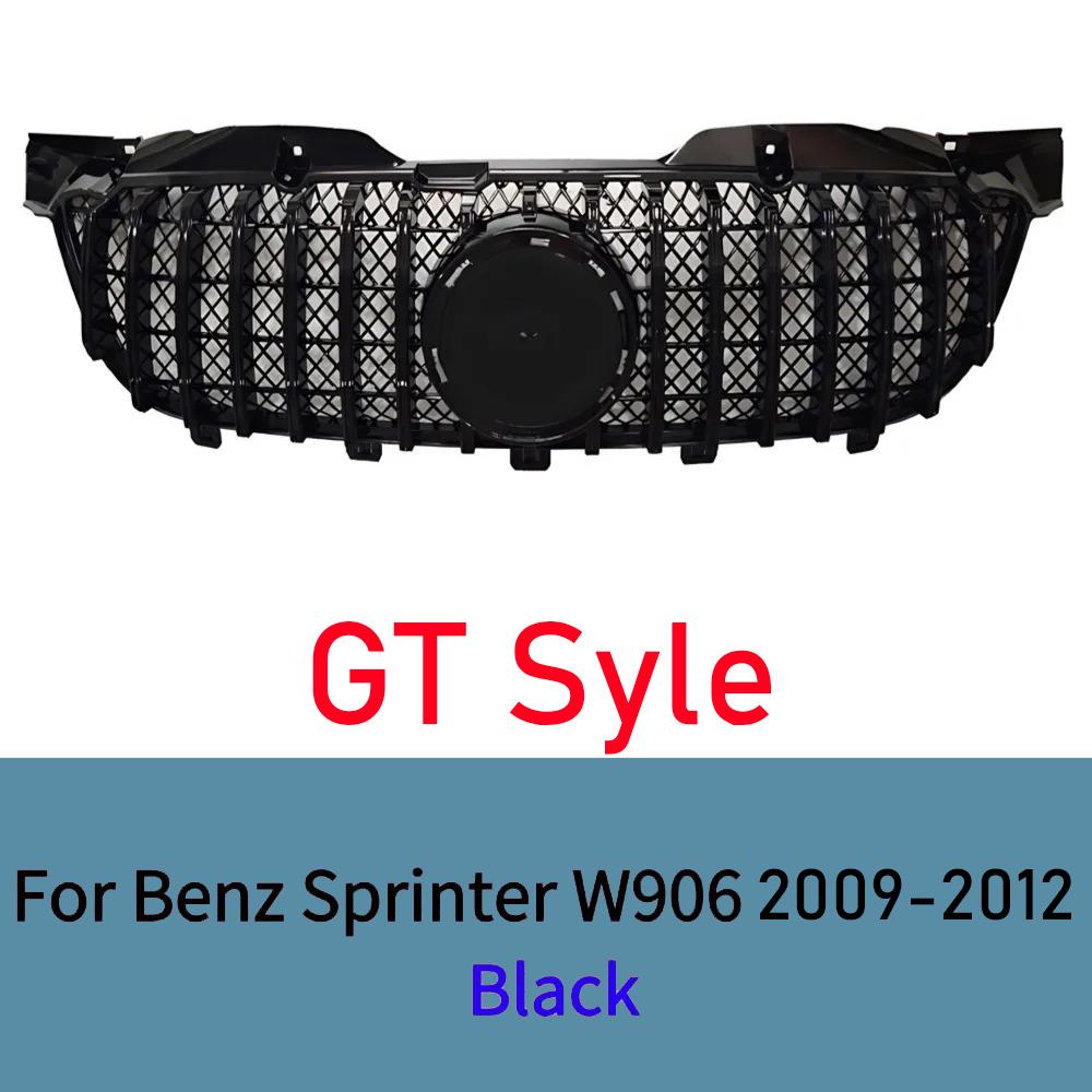For Mercedes Sprinter W906 2009-2012 2013-2016 Front Grille Mesh Black Glossy Upgrade Body Kit Tuning Exterior Car Accessories