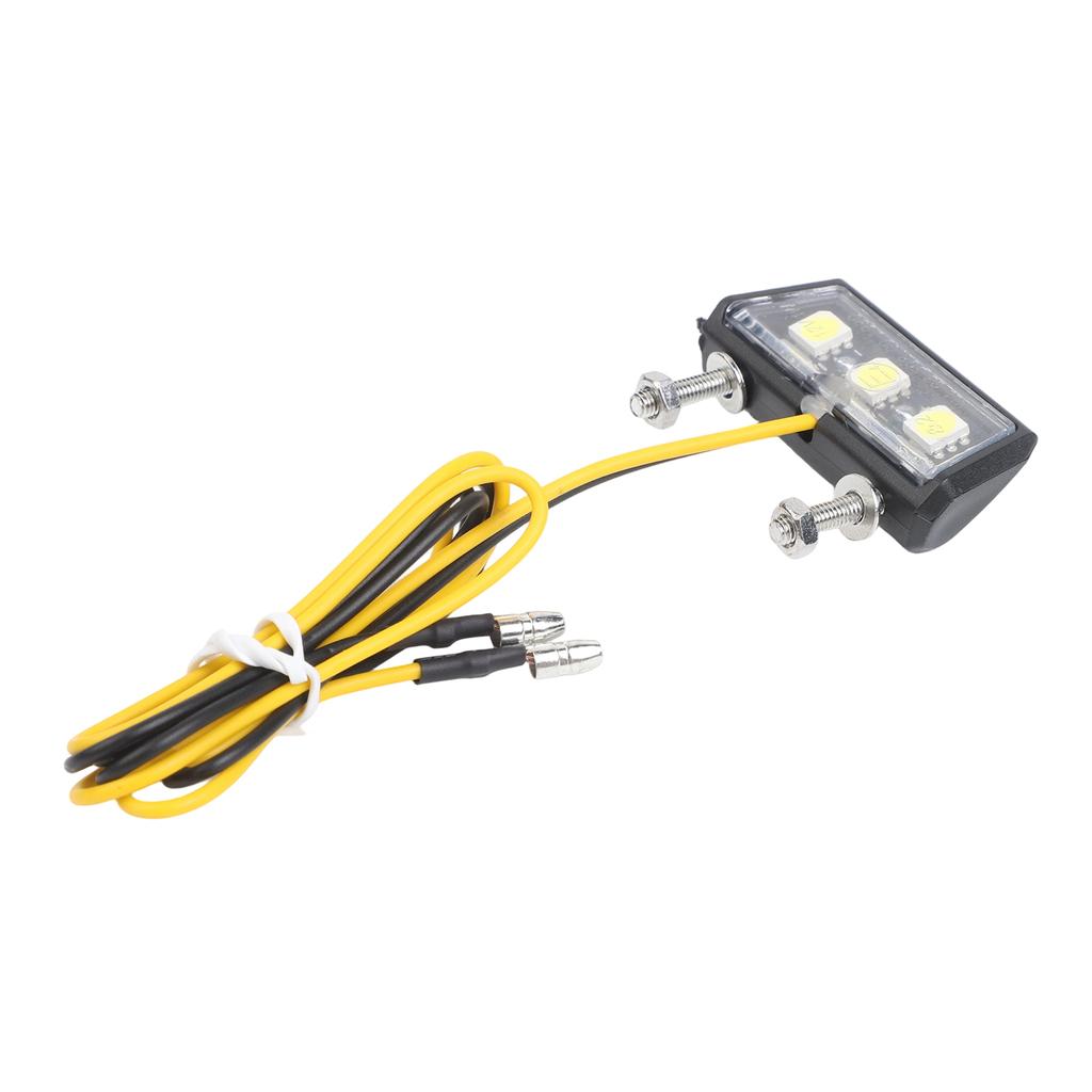 12V LED Lights Motorcycle License Plate LED Light Waterproof Motorcycle License Light Rear Tail Light