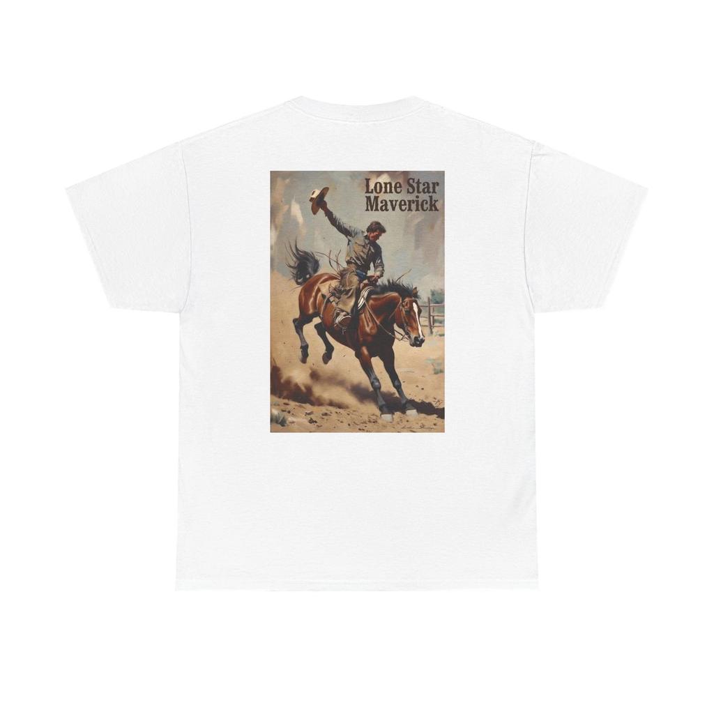Lone Star Maverick Western Cowboy Old West Texas Rodeo T-shirt Tee