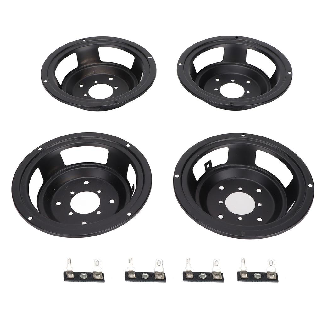 4Pcs Speaker Basin Frame 5 Inch Reverse Speaker Basin Stand with Foot Solder Tabs for DIY Speaker