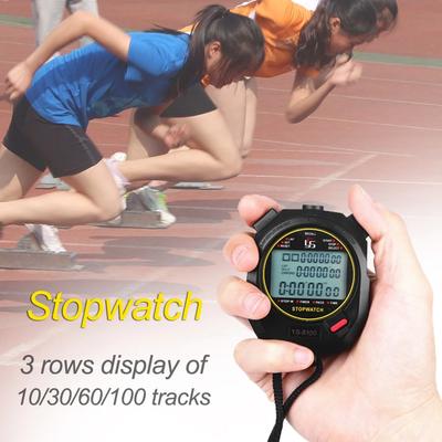 Waterproof Chronometer Handheld Pocket Stopwatch Digital Stopwatch Outdoor Sports Training Timer 0.01s Precision Timer Tools