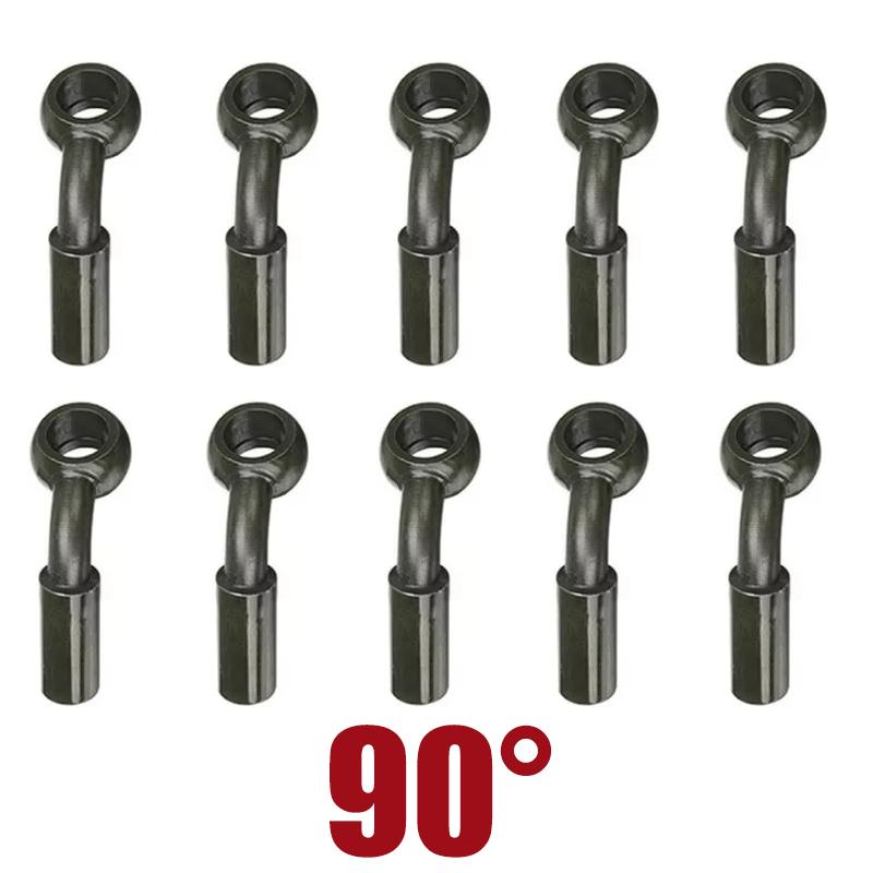

10X 10mm Motorcycle Hydraulic Reinforced Brake Clutch Oil Fuel Hose Line Pipe Fitting Joint Brake Line Adapter 0 28 90 Degree 10x 90 Degree Green